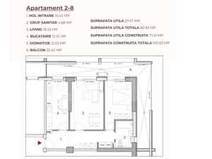 Apartament 2 camere, 82.92 mp, ansamblu 0% Comision Achizitie, Calea S — miniatura 3