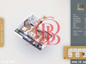 Apartament 3 camere cu 2 bai Finalizat 7 min Metrou Teclu — miniatura 5