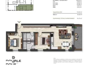 Apartament cu terasă și curte — miniatura 3