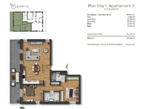 Apartament cu terasă și curte — miniatura 5