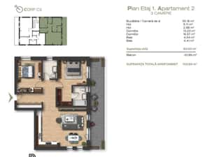 Apartament cu terasă și curte — miniatura 6