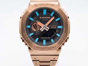 Ceas Sport Barbati Casio g shock roze SKY  Full metal GM B2100D Nou, Garantie 2 ani — miniatura 2