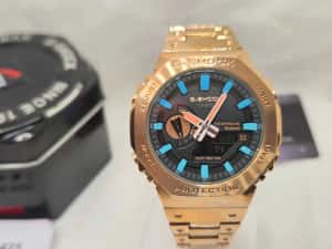 Ceas Sport Barbati Casio g shock roze SKY  Full metal GM B2100D Nou, Garantie 2 ani — miniatura 5
