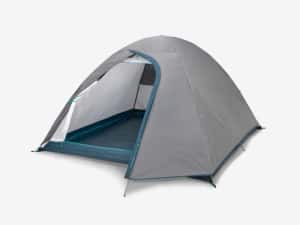 Cort de camping 3 locuri, Mh100 gri - No - produs resigilat Decathlon