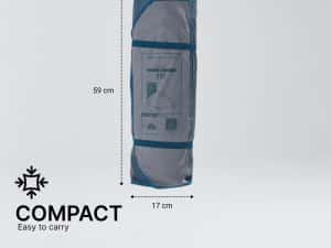 Cort de camping 3 locuri, Mh100 gri - No - produs resigilat Decathlon — miniatura 4