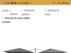 Umbrelă terasă/ Umbrelă. REDUCERE 20% — miniatura 3