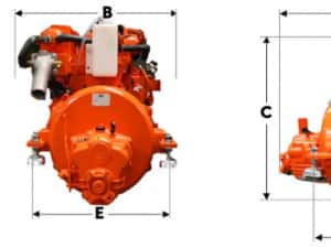 Motor marin Volvo Penta MD2040 cu tablou de bord — miniatura 7