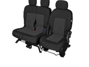 Set huse scaune auto Kegel Tailor Made pentru Peugeot Partner 2 furgon, modelul dupa 2009-, cu 3 locuri