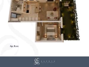 Apartament 2 camere cu grădină. Vânzare directă de la dezvoltator. — miniatura 2