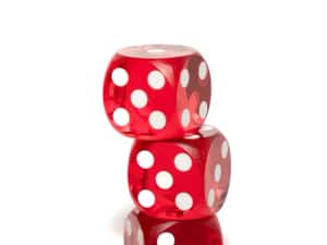 Zaruri 14.5 mm precizie rosii pentru barbut si table | fabrica zaruri — miniatura 2