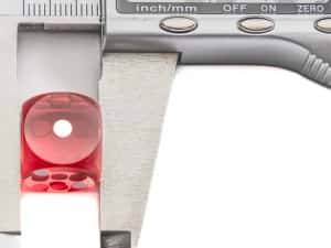 Zaruri 14.5 mm precizie rosii pentru barbut si table | fabrica zaruri — miniatura 6