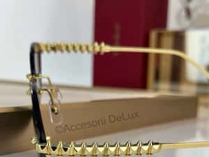 Ochelari de Soare Cartier CT0543S Noi Full Box [Verificare Colet] Gold — miniatura 3