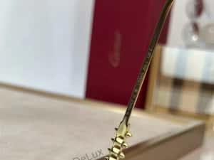 Ochelari de Soare Cartier CT0543S Noi Full Box [Verificare Colet] Gold — miniatura 5