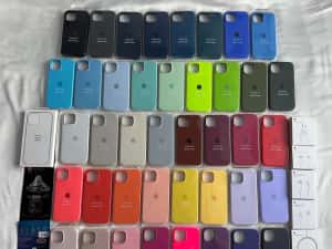Husa silicon iPhone 12 13 13 14 15 16 17 Air Plus Pro Max cu catifea — miniatura 6