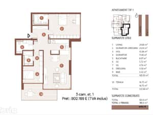 3 camere | 140 mp | Terasa  | Vedere lac | Floreasca | Premium 2026 — miniatura 4