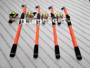 Set 4 Lansete Telescopice 3m+4 Mulinete Diamant LC540 si fir — miniatura 3