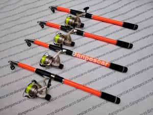 Set 4 Lansete Telescopice 3m+4 Mulinete Diamant LC540 si fir — miniatura 9