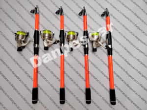 Set 4 Lansete Telescopice 3m+4 Mulinete Diamant LC540 si fir — miniatura 10