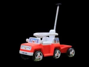 Masinuta 4 in 1 Kinderauto BJHC3088B 2x 30W 6V, RC si remorca #RED — miniatura 2