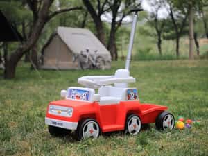 Masinuta 4 in 1 Kinderauto BJHC3088B 2x 30W 6V, RC si remorca #RED — miniatura 7