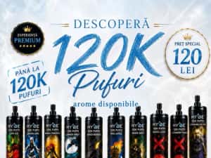 Myde 120k pufuri  mod shisha sunet autentic calitate exceptionala — miniatura 2