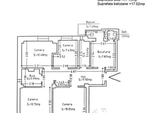 Central apartament spațios transformat din 4 camere — miniatura 4