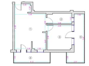 Apartament 2 camere, 44 mp, 2 balcoane, zona Donath — miniatura 5
