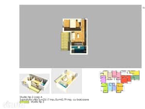 Apartament 2 camere, balcon, Costinești — miniatura 4