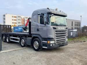 Scania G450 8x2 an 07/2017 km 480 mii service  facut rampa hidraulic — miniatura 2