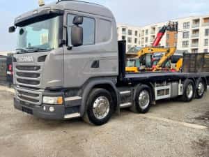 Scania G450 8x2 an 07/2017 km 480 mii service  facut rampa hidraulic — miniatura 3