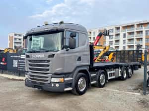 Scania G450 8x2 an 07/2017 km 480 mii service  facut rampa hidraulic — miniatura 9