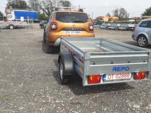 Remorca 750 kg obloane tego, mono-ax, dublu-ax, garantie, carte RAR — miniatura 3