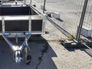 Remorca 750 kg obloane tego, mono-ax, dublu-ax, garantie, carte RAR — miniatura 6