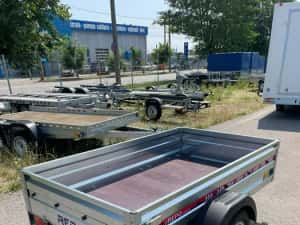 Remorca 750 kg obloane tego, mono-ax, dublu-ax, garantie, carte RAR — miniatura 8