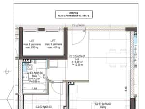 Apartament 2 camere/etaj 2/ 65mp utili / Valletta Towers / Craiova — miniatura 3