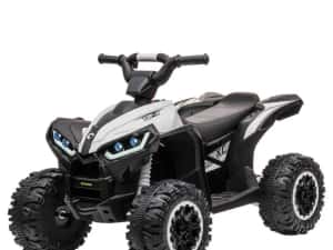 ATV electric pentru copii HL-578 cu Telecomanda alb — miniatura 2