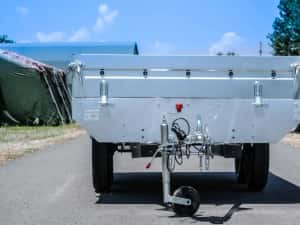 Remorca dreapta cu 2 axe cu 750 kg, noua, categ. B, posibilitate rate — miniatura 2