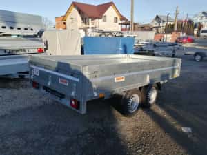 Remorca dreapta cu 2 axe cu 750 kg, noua, categ. B, posibilitate rate — miniatura 4