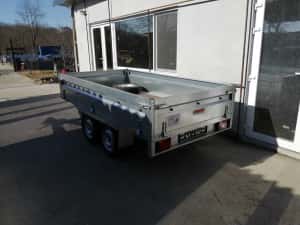 Remorca dreapta cu 2 axe cu 750 kg, noua, categ. B, posibilitate rate — miniatura 5