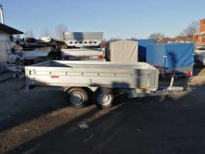 Remorca dreapta cu 2 axe cu 750 kg, noua, categ. B, posibilitate rate — miniatura 7