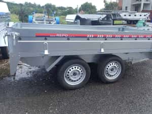 Remorca dreapta cu 2 axe cu 750 kg, noua, categ. B, posibilitate rate — miniatura 10
