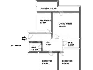 Apartament etaj 1 de vanzare 3 camere 2 bai balcon pivnita Cisnadie — miniatura 5