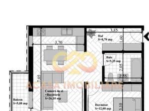 NOU APARTAMENT 2 CAMERE 57MP — miniatura 5