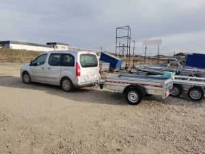 Remorca Mono Ax Auto Atv Tandem Prelata  750 KG Basculabila Oferta — miniatura 5