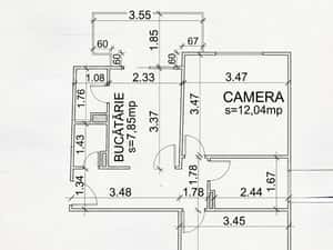 Apartament 2 camere, decomandat, etaj intermediar, Manastur — miniatura 5