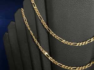 Lant Aur 14K - 7.80 grame / 3800 lei ( B34220.1 / Ag28 Doi Baieti ) — miniatura 2
