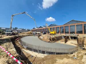 Turnare Beton Elicopterizat cu Cuart, Beton in curte cu Elicopter !! — miniatura 3