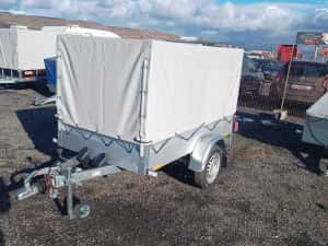 REMORCA AUTO 750 Kg- 1300 kg/200(250)*110(128)*34cm, CU SISTEM FRANARE — miniatura 4