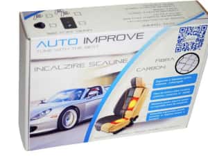 Kit Incalzire Scaune  Carbon - buton 6 trepte LUXURY -ROSU — miniatura 3