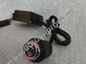 Kit Incalzire Scaune  Carbon - buton 6 trepte LUXURY -ROSU — miniatura 10